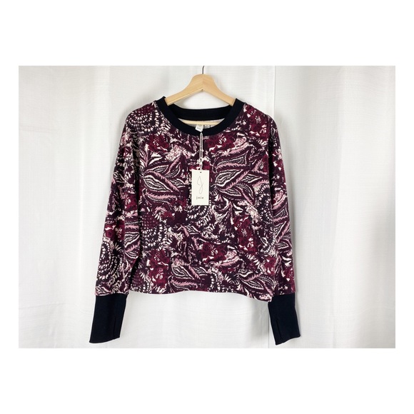 NWT Joie Cropped Sweater Top Medium Sweatshirt - Picture 5 of 6